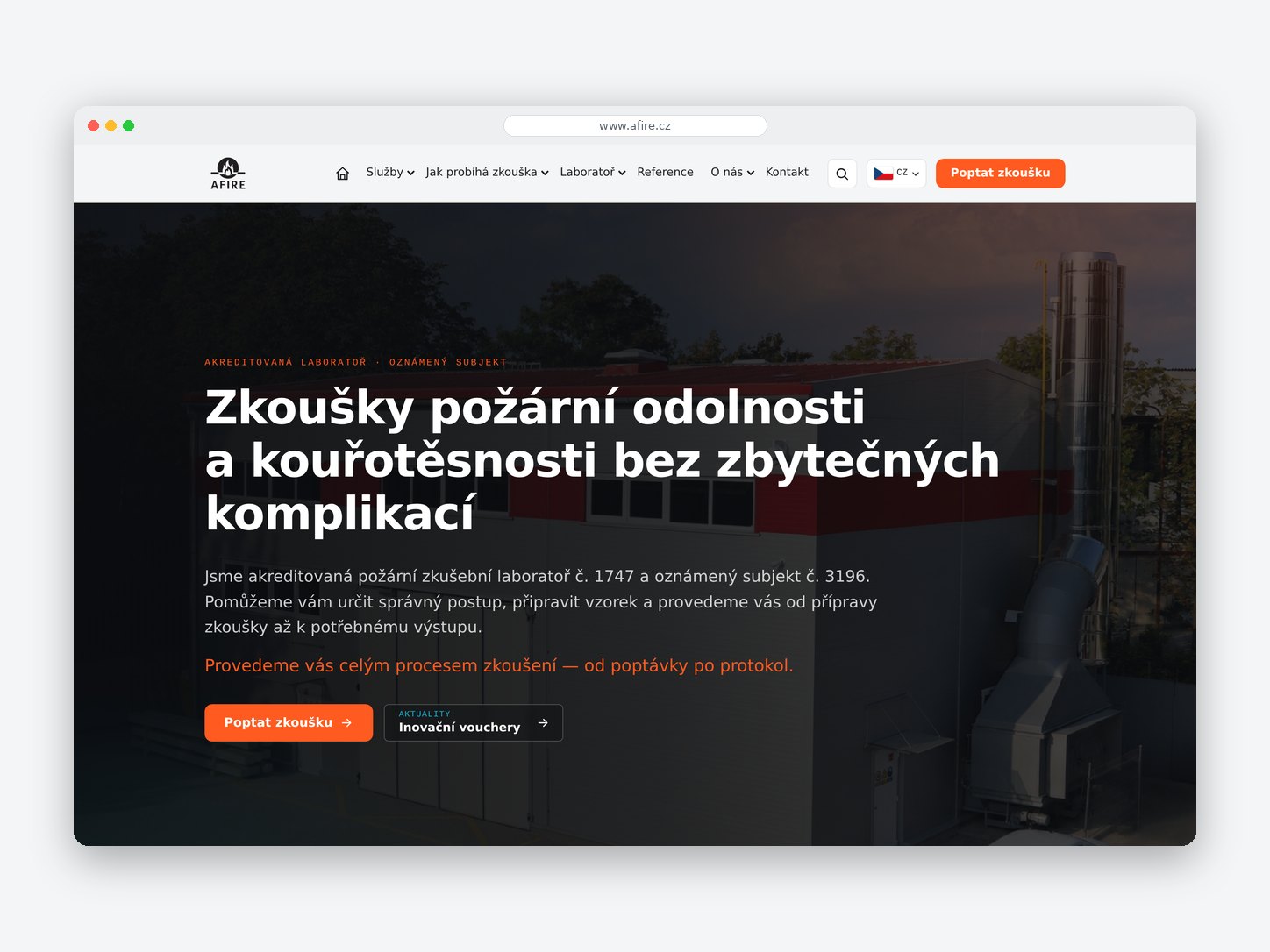 Strona główna nowej witryny AFIRE