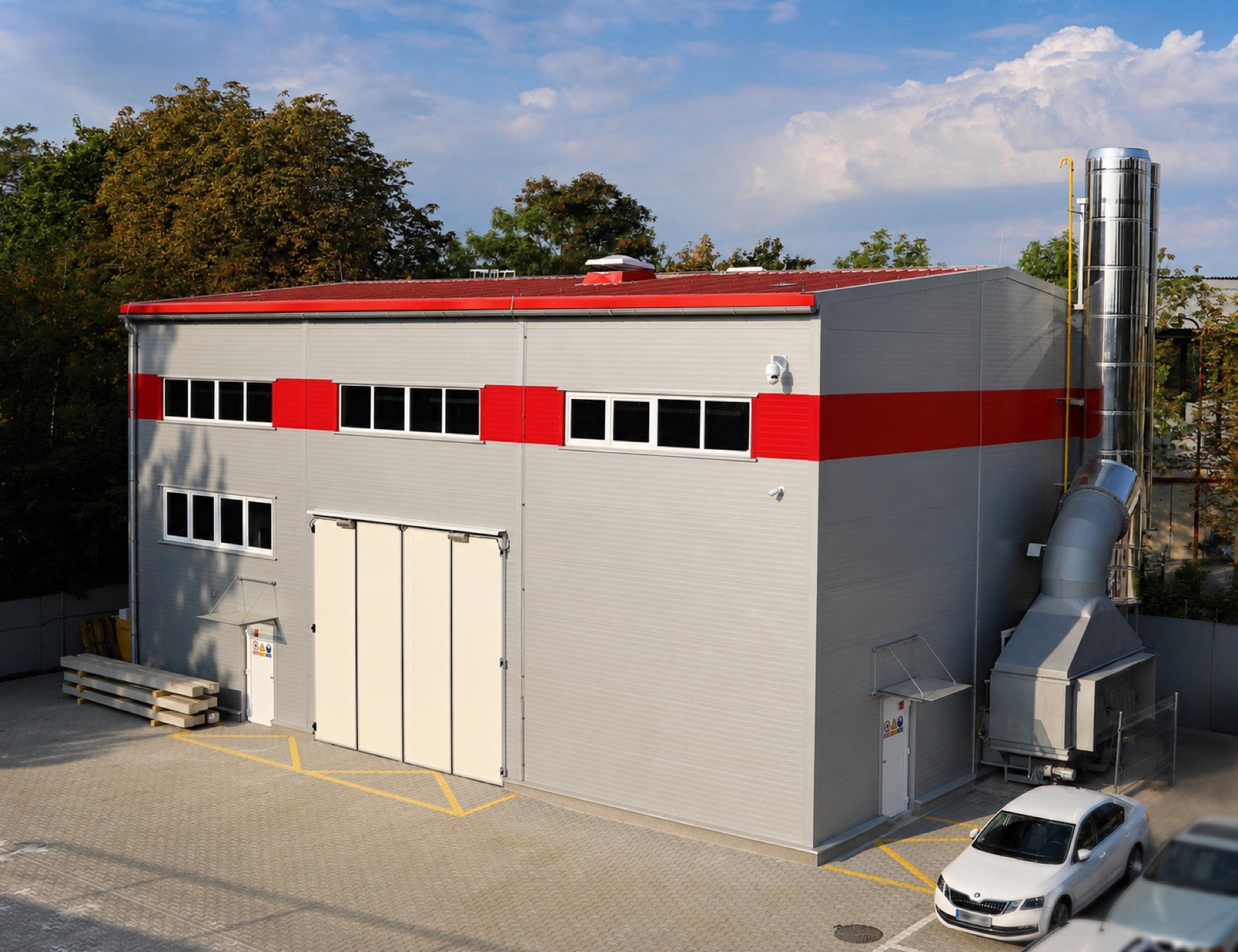 Budynek laboratorium badań ogniowych AFIRE w Klecanach